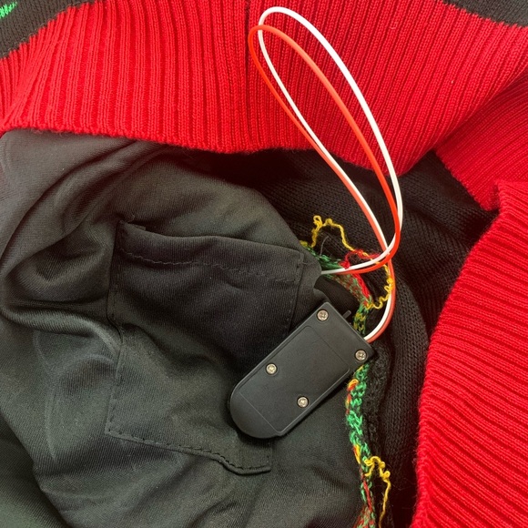 Tipsy Elves Get Lit Light Up Ugly Christmas Sweater - Size S - Black/Red - NWOT - Picture 10 of 11